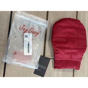 Joy Daog‎ XS Fleece Lined Dog Jacket Red Winter Coat Vest Soft Warm Snap Closure